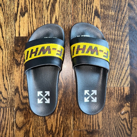 Off-White Black and Yellow Sandals - Picture 1 of 4